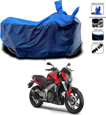 DeepShakshi AUTOMOTIVE Two Wheeler Cover for Bajaj(Pulsar, Black, Blue)