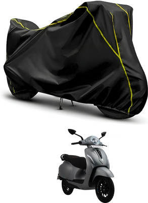 CODOKI Waterproof Two Wheeler Cover for Bajaj(Chetak, Black, Black)