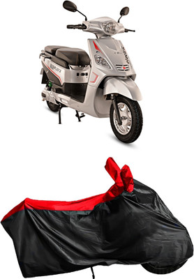 Autofly Waterproof Two Wheeler Cover for Hero(Electric NYX, Red, Black)