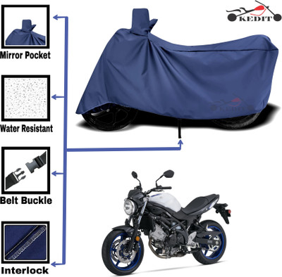 KEDIT Two Wheeler Cover for Suzuki(SV650, Blue)