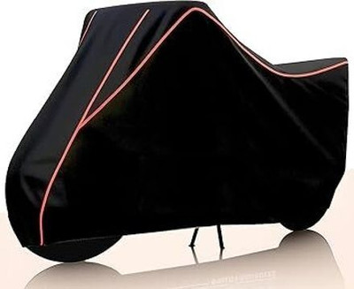 COTSHER Waterproof Two Wheeler Cover for Suzuki(Access 125, Black, Red)