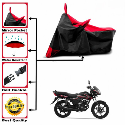 DeepShakshi AUTOMOTIVE Two Wheeler Cover for TVS(Phoenix 125, Red, Black)