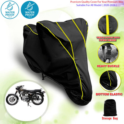 OliverX Waterproof Two Wheeler Cover for Royal Enfield(Electra Delux, Multicolor)
