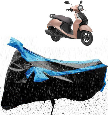 Mdstar Waterproof Two Wheeler Cover for Yamaha(Fascino 125, Blue)