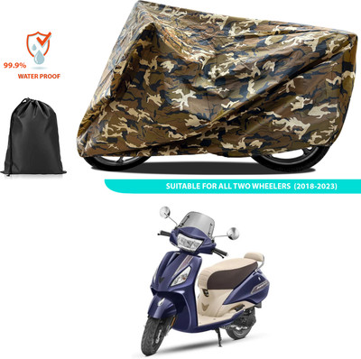 CODOKI Waterproof Two Wheeler Cover for TVS(Jupiter, Yellow)