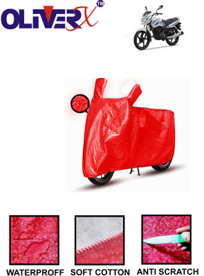 OliverX Waterproof Two Wheeler Cover for TVS(Star Sport, Red)