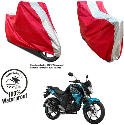 AUTOCAD Waterproof Two Wheeler Cover for Hero(CBZ, Silver, Red)