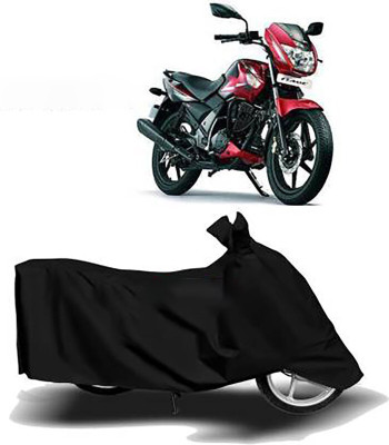 Mdstar Waterproof Two Wheeler Cover for TVS(Flame DS 125, Black)