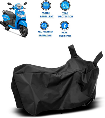 DeepShakshi AUTOMOTIVE Two Wheeler Cover for Hero(Pleasure+ 110, Black)