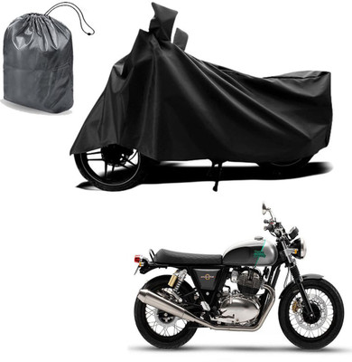 Autoinnovation Waterproof Two Wheeler Cover for Royal Enfield(Interceptor 650, Black)