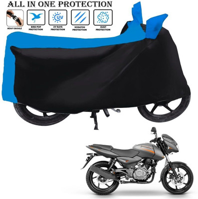 OliverX Waterproof Two Wheeler Cover for Bajaj(Pulsar 180 DTS-i, Black, Blue)