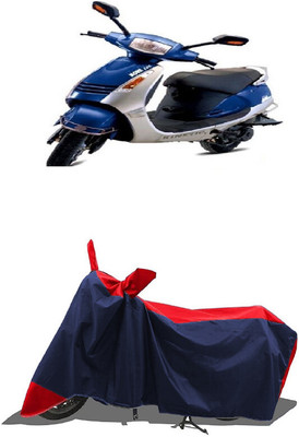 SUGASHRI Waterproof Two Wheeler Cover for Kinetic(Nova EX, Red, Blue)