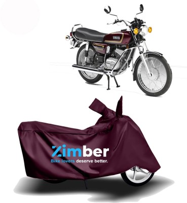 ZIMBER Two Wheeler Cover for Yamaha(RX135, Maroon)