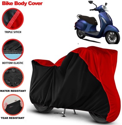 Grizzly Waterproof Two Wheeler Cover for Bajaj(Avenger Street 160, Red, Black)