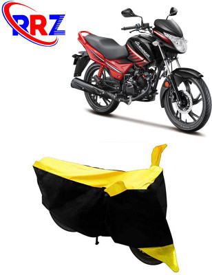 RRZ Waterproof Two Wheeler Cover for Hero(Glamour, Black, Yellow)