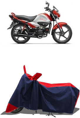 SUGASHRI Waterproof Two Wheeler Cover for Hero(MotoCorp Splendor iSmart, Red, Blue)