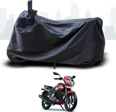 DeepShakshi AUTOMOTIVE Two Wheeler Cover for TVS(Flame SR125, Black)