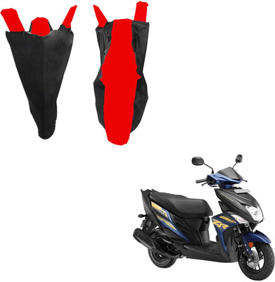 RiderShine Waterproof Two Wheeler Cover for Yamaha(Cygnus Ray ZR, Black, Red)