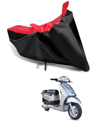 KEDIT Two Wheeler Cover for Hero(Electric NYX e5, Red, Black)
