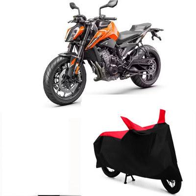 Autohug Waterproof Two Wheeler Cover for KTM(790 Duke, Black, Red)