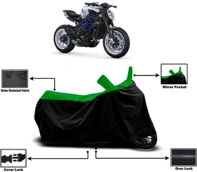 Amexride Two Wheeler Cover for MV Agusta(Dragster800 RR, Green)