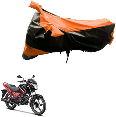 MWBB Waterproof Two Wheeler Cover for Hero(Glamour, Black, Orange)