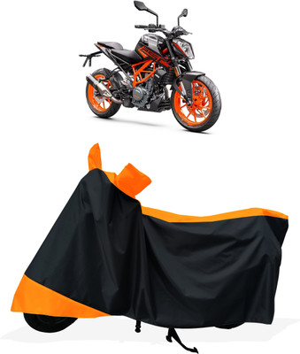Tricway Two Wheeler Cover for KTM(250 Duke BS6, Orange)