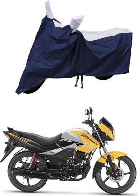 Ascension Two Wheeler Cover for Hero(Passion Pro i3S, Blue, White)