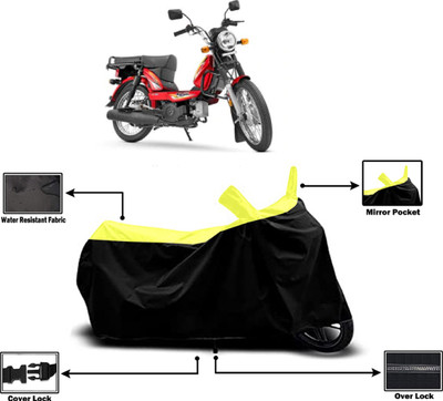 Amexride Two Wheeler Cover for TVS(XL 100 Heavy Duty BS6, Yellow)