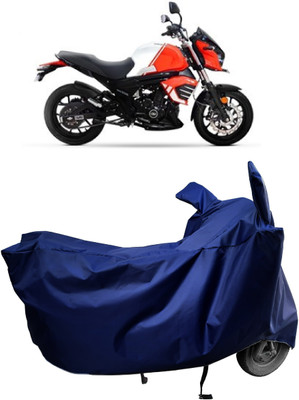 Amexride Two Wheeler Cover for Mahindra(Mojo, Blue)