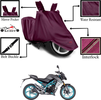 KEDIT Two Wheeler Cover for CFMoto(150NK, Maroon)