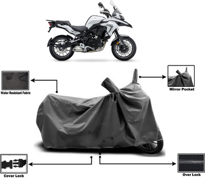 Amexride Two Wheeler Cover for Benelli(TRK 502, Grey)