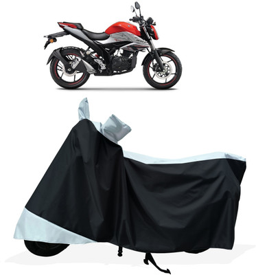 Tricway Two Wheeler Cover for Suzuki(Gixxer Special Edition, White)