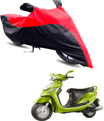 Motodreka Two Wheeler Cover for Mahindra(Rodeo RZ, Red, Black)