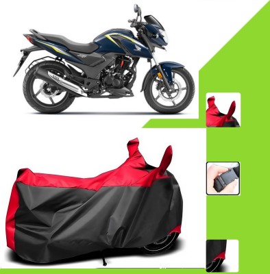 WMIZEXA Two Wheeler Cover for Honda(SP 125, Black, Red)