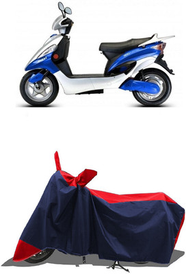 SUGASHRI Waterproof Two Wheeler Cover for Hero Electric(Electric Maxi, Red, Blue)
