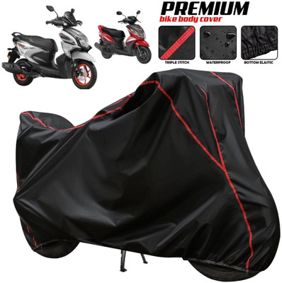 xodi Two Wheeler Cover for Yamaha(Ray Z BS6, Black, Red)