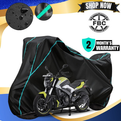 AUTOCAD Waterproof Two Wheeler Cover for Bajaj(Dominar 250, Black, Blue)