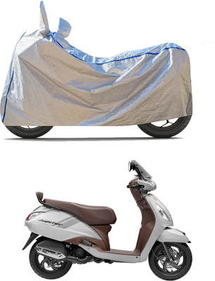 PAGORA Waterproof Two Wheeler Cover for TVS(Jupiter classic, Silver)