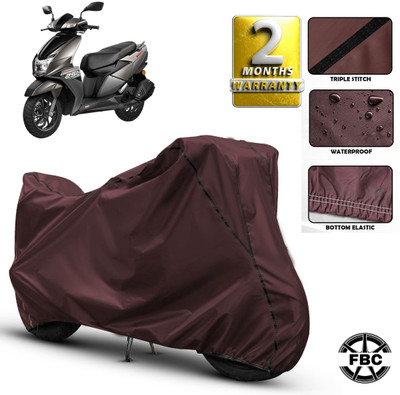 FBC Waterproof Two Wheeler Cover for TVS(NTORQ, Maroon)