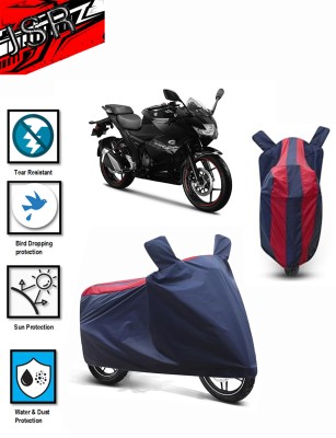 J S R Waterproof Two Wheeler Cover for Suzuki(Gixxer SF, Blue, Red)