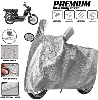 MADAFIYA Two Wheeler Cover for TVS(XL 100 Heavy Duty BS6, Silver)