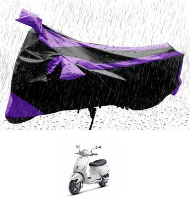 RONISH Waterproof Two Wheeler Cover for Piaggio(Vespa SXL, Purple, Black)