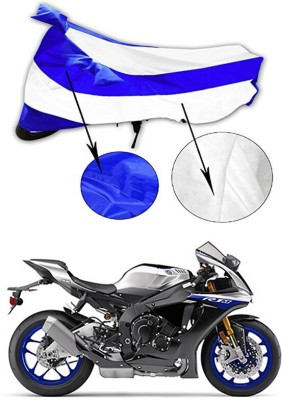 Ascension Two Wheeler Cover for Yamaha(YZF R1 M BS6, Blue, White)