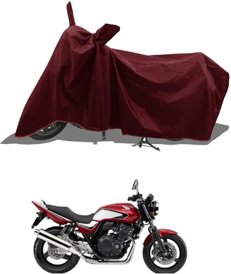 DeepShakshi AUTOMOTIVE Waterproof Two Wheeler Cover for Honda(CB 400, Maroon)