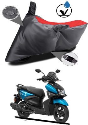 Ascension Two Wheeler Cover for Yamaha(Ray-ZR 125FI, Grey, Red)