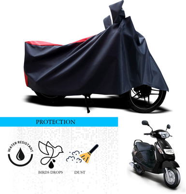 ANTHUB Waterproof Two Wheeler Cover for Mahindra(Duro DZ, Black, Red)