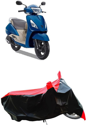 KEDIT Two Wheeler Cover for TVS(Jupiter, Red)
