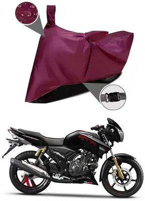 KEDIT Two Wheeler Cover for TVS(Apache RTR 180, Maroon)