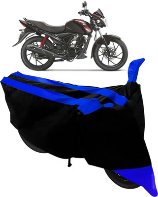 Mdstar Waterproof Two Wheeler Cover for Suzuki(Sling Shot Plus, Black, Blue)